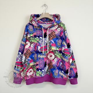 Prevešanka Manga cobalt digital print