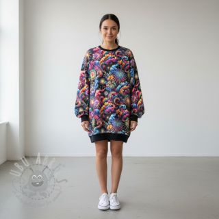 Prevešanka Fire works design E digital print