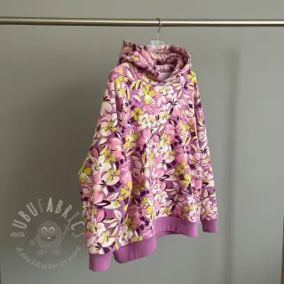 Prevešanka Bright flowers design pink lime