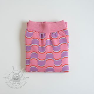 Prevešanka Abstract flowers wave purple digital print