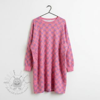 Prevešanka Abstract flowers wave purple digital print