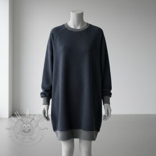 Kosmatena prevešanka JOGGING navy melange