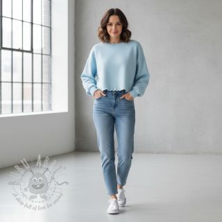 Kosmatena prevešanka JOGGING soft blue