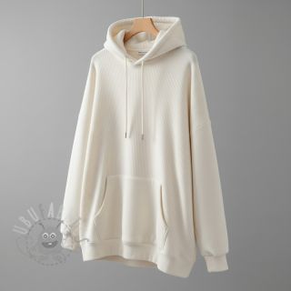 Kosmatena prevešanka JOGGING ecru