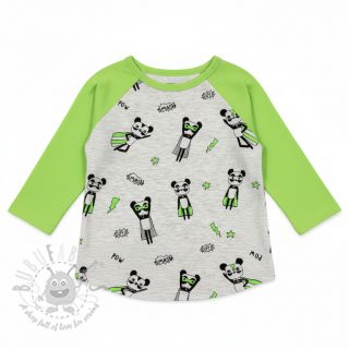 Jersey NEON Super heroes ecru melange