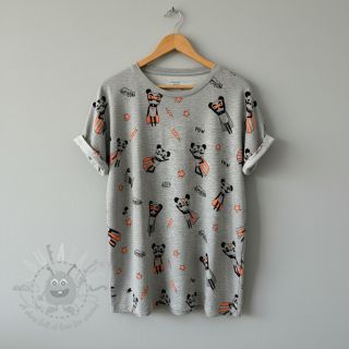 Jersey NEON Super heroes light grey melange