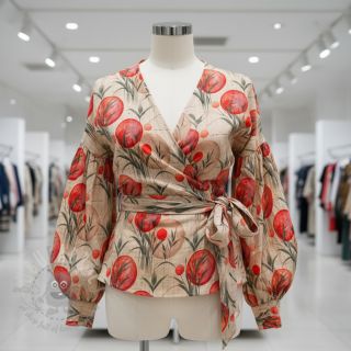 Jersey VISKOZA Enjoy The Silence red digital print