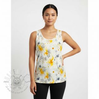 Jersey VISKOZA Soothing Fields yellow digital print