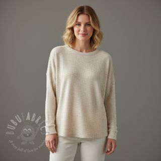 Pletene blago s lanom WAFFLE SIMPLY NATURAL