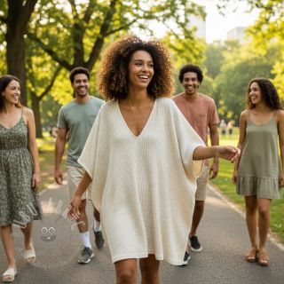 Pletene blago s lanom WAFFLE SIMPLY NATURAL