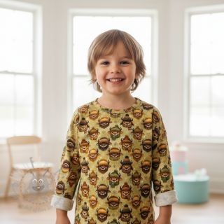 Jersey Winter faces design B digital print