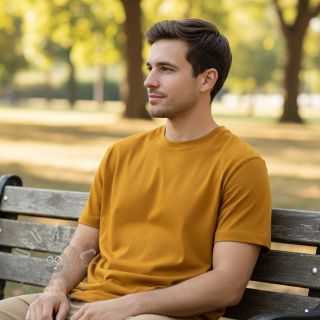 Jersey VISCOSE LYCRA HEAVY ochre