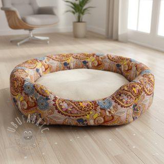 Umetno krzno Paisley digital print