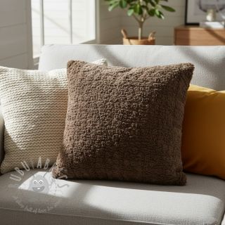 Umetno krzno Curly mocha