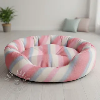 Umetno krzno Rainbow diagonal stripe