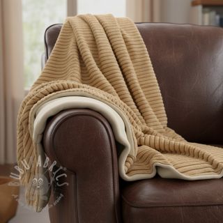 Umetno krzno Shadow stripes bronze