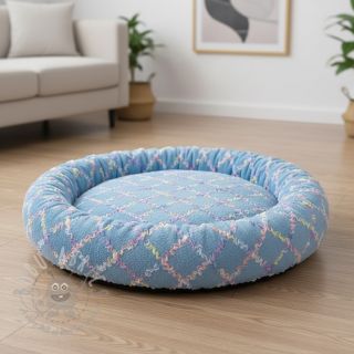 Umetno krzno s tilom MULTI blue shadow