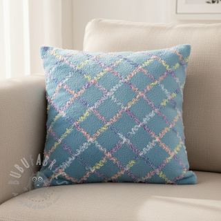 Umetno krzno s tilom MULTI blue shadow