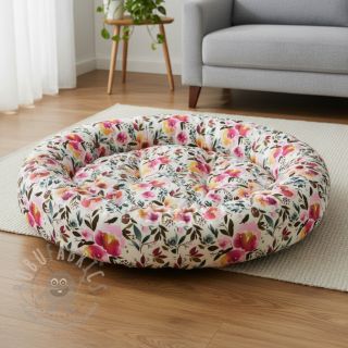 Umetno krzno Flower multicolour