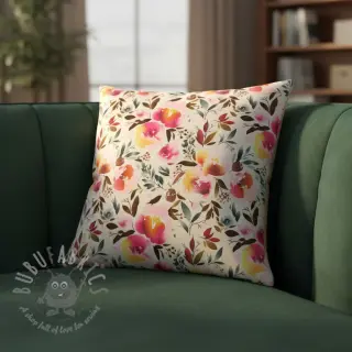Umetno krzno Flower multicolour