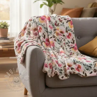 Umetno krzno Flower multicolour