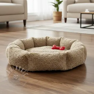 Umetno krzno Curly beige