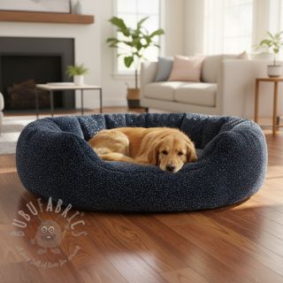 Umetno krzno LUREX SILVER navy