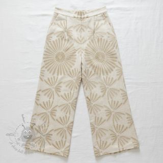 Viskoza z lanom Desert flowers design A