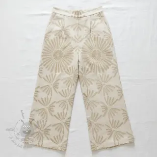 Viskoza z lanom Desert flowers design A