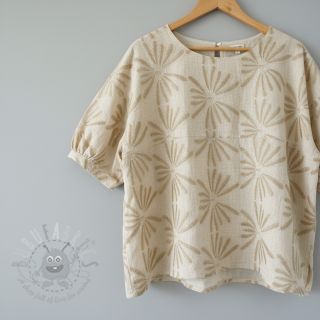 Viskoza z lanom Desert flowers design A