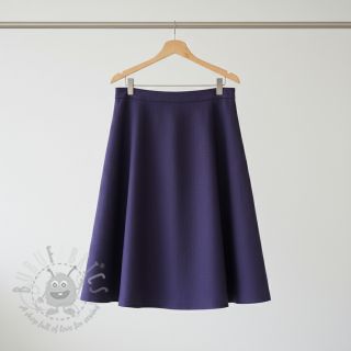 Viskoza z lanom WASHED navy