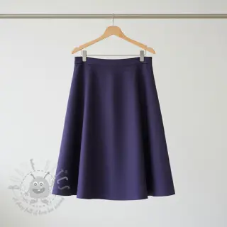 Viskoza z lanom WASHED navy