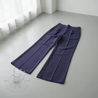 Viskoza z lanom WASHED navy