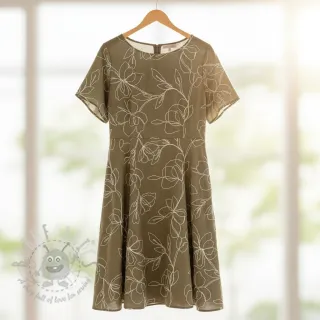Viskoza z lanom EMBROIDERY Flower Danielle pickle