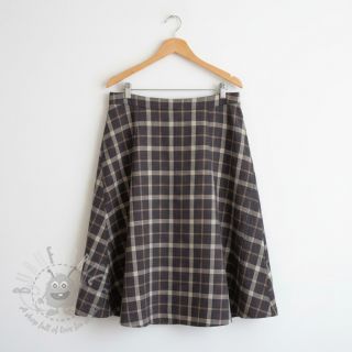 Viskoza z lanom YARN DYED Block brown