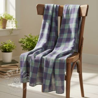 Viskoza z lanom YARN DYED Square green