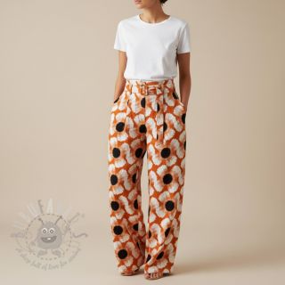 Viskoza z lanom Waxflower design A digital print