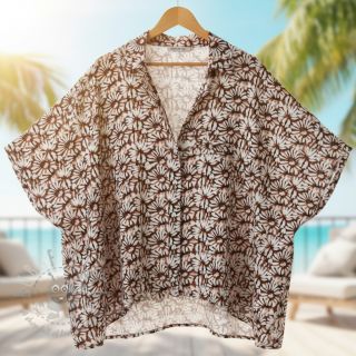 Viskoza z lanom Dandelions digital print