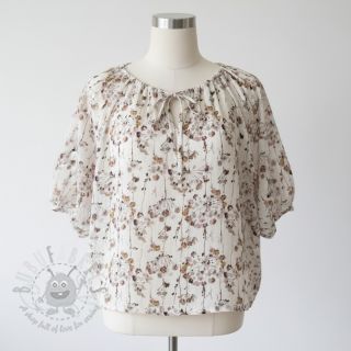 Viskoza z lanom Agapanthus design D digital print