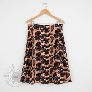 Viskoza z lanom Sunlower design B digital print