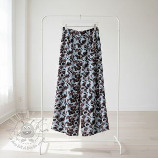 Viskoza z lanom Lotus design A digital print