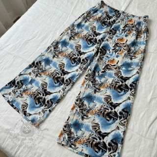 Viskoza z lanom Paint chaos design A digital print