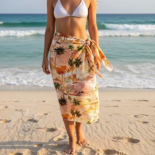 Viskoza z lanom Egypt design B digital print