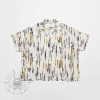 Viskoza z lanom Natural Lin Lina zeleni digitalni tisk