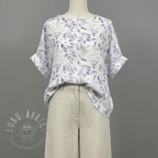 Viskoza z lanom Natural Lin Lissy purple digital print