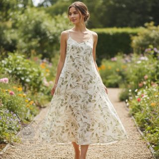 Viskoza z lanom Natural Lin Lissy ecru digital print