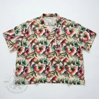 Viskoza z lanom Azalea design A digital print