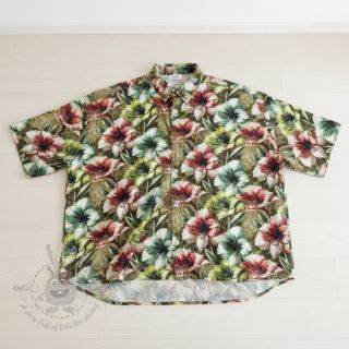 Viskoza z lanom Azalea design C digital print