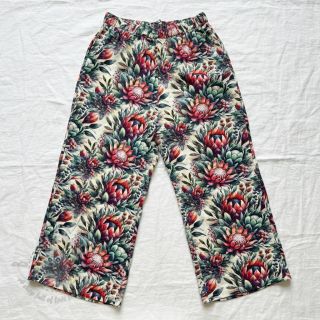 Viskoza z lanom Azalea design D digital print