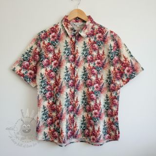 Viskoza z lanom Viola design C digital print